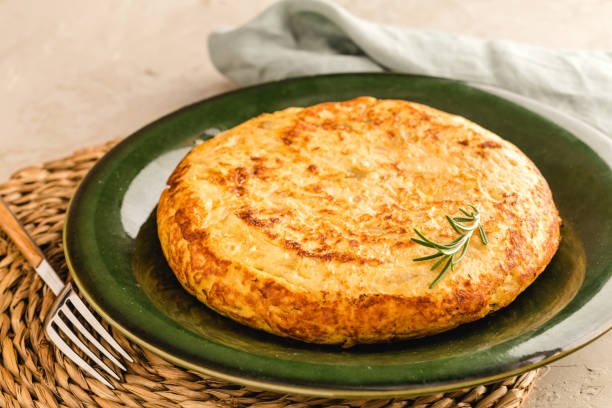 Kartupeļu omlete restorānā Čemodāns